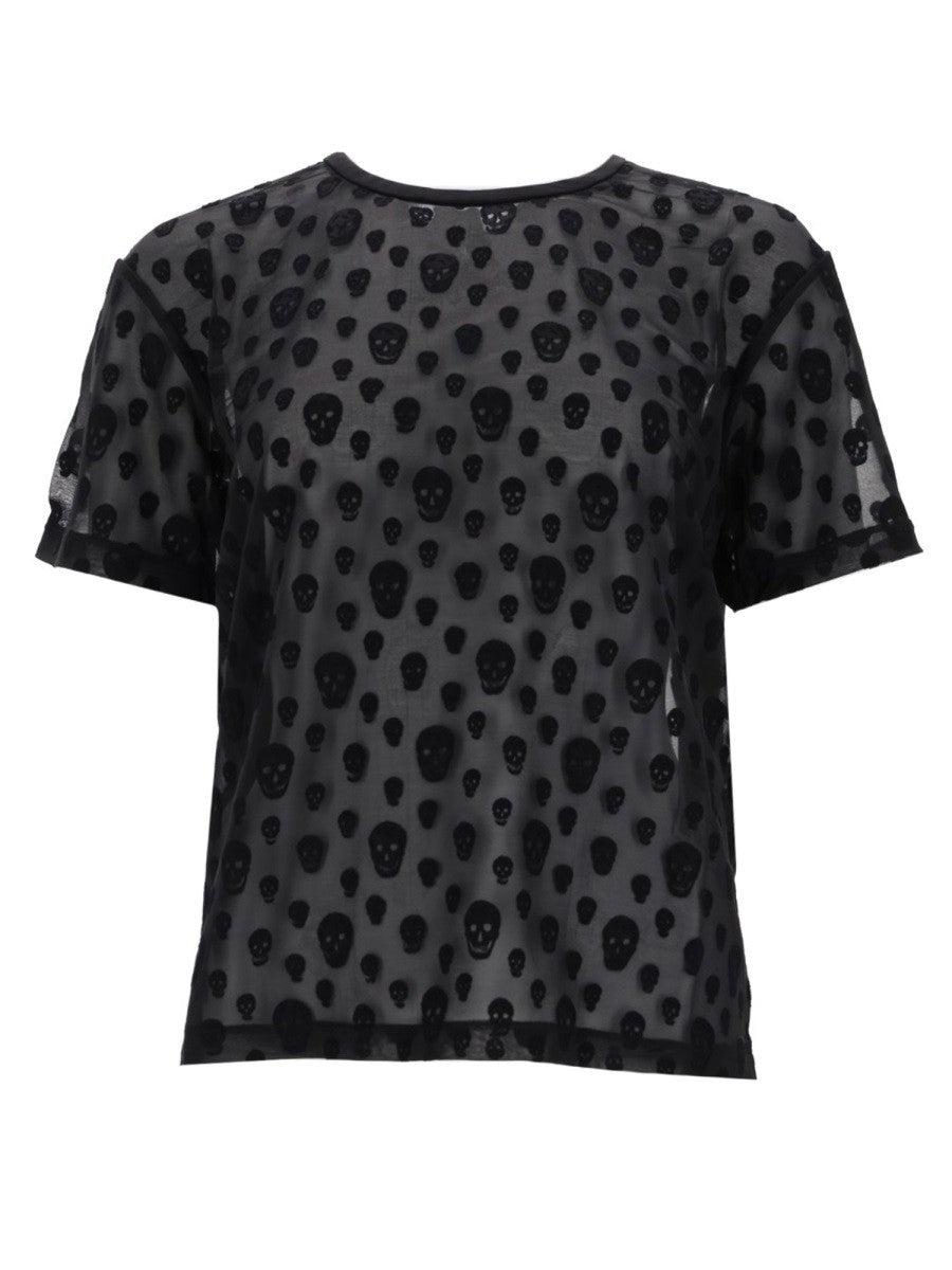 Alexander Mcqueen Alexander Mcqueen - T-SHIRT WITH "SKULL" PATTERN
