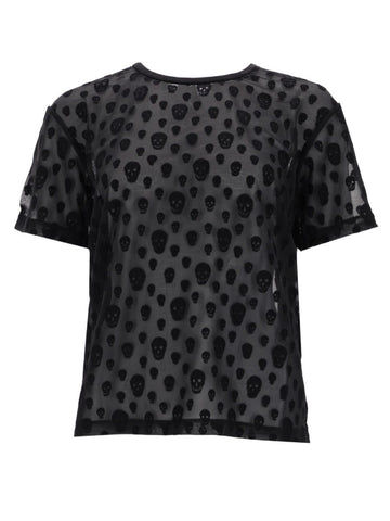 Alexander Mcqueen Alexander Mcqueen - T-SHIRT WITH "SKULL" PATTERN