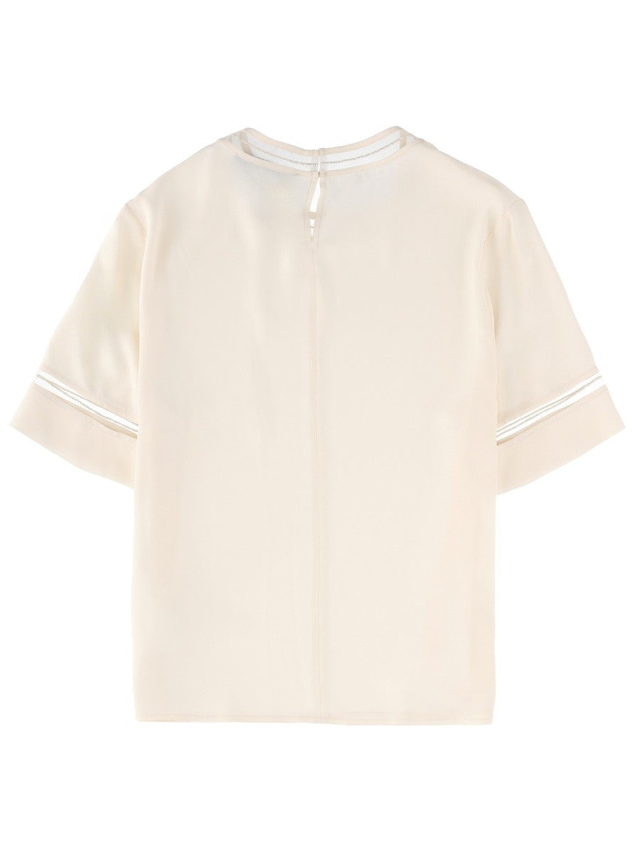 Fabiana Filippi - T-SHIRT WITH TRANSPARENT DETAILS t-shirt-with-transparent-details_532d0020-8bb1-41a8-b1c4-97d2e36a8faf