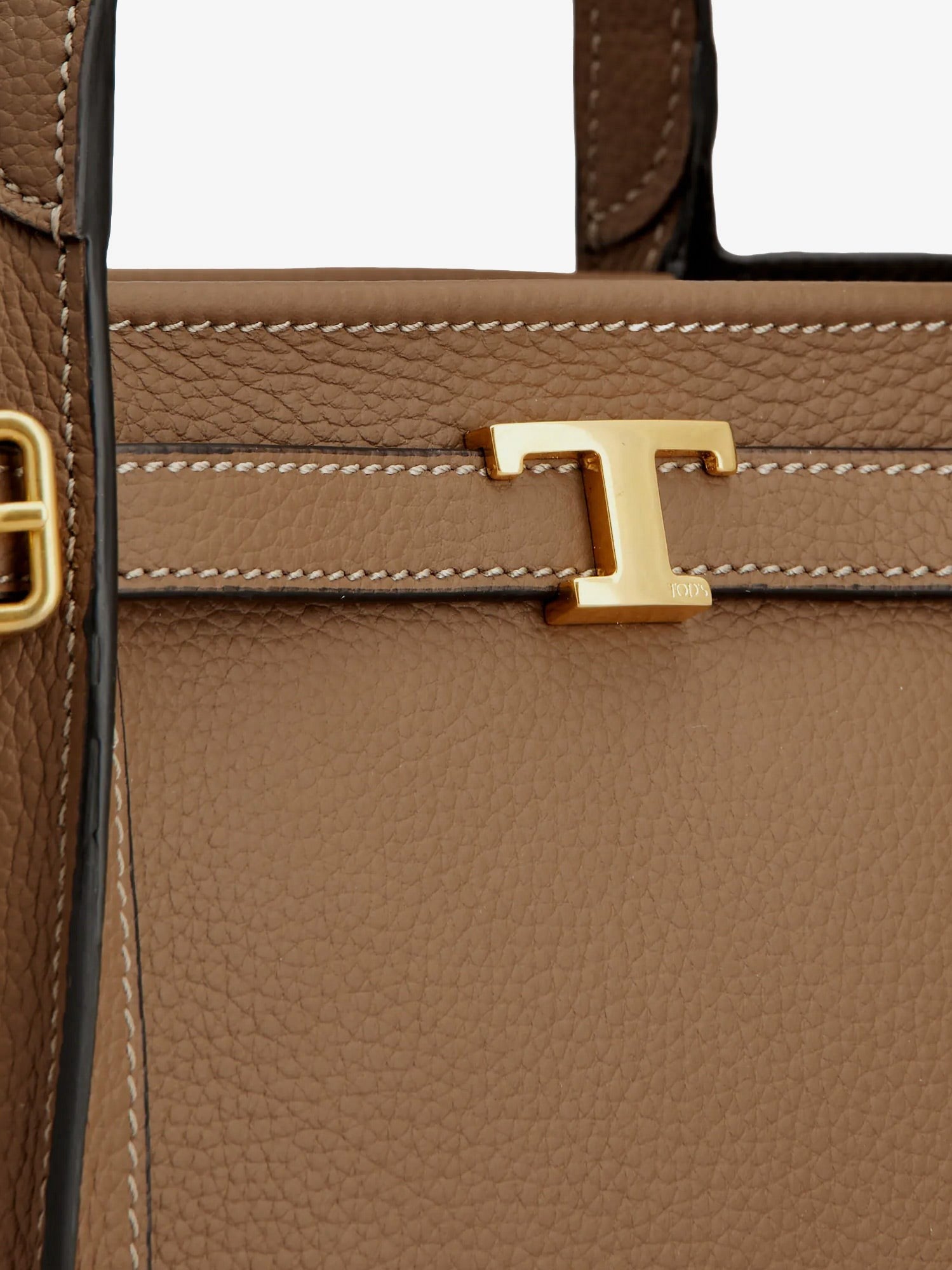 TOD'S - T Signature Leather Shopping Bag