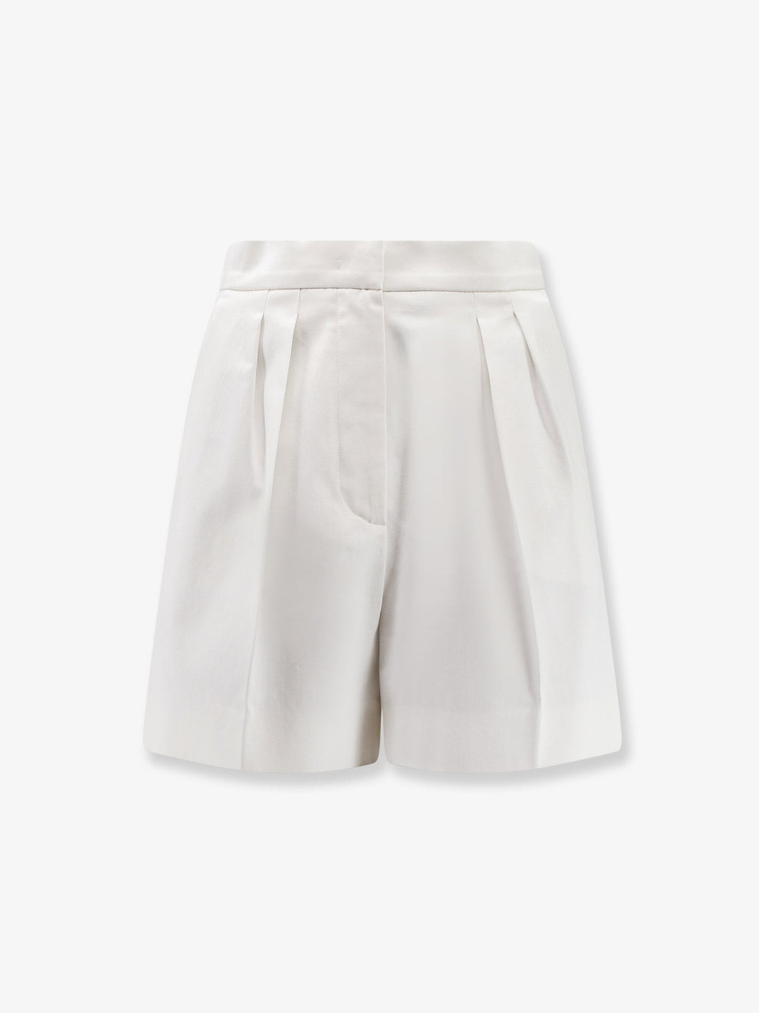 Max Mara Tabacco stretch cotton shorts