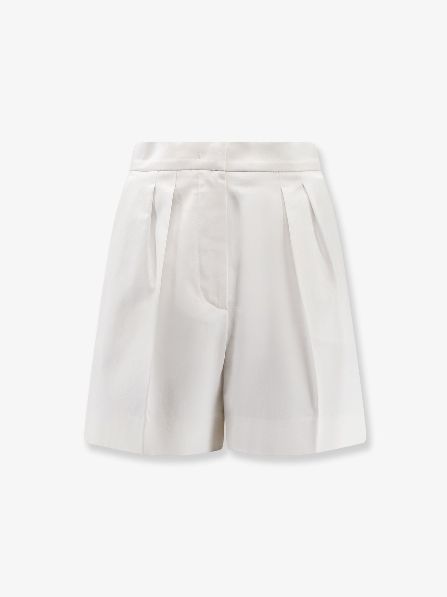 Max Mara Tabacco stretch cotton shorts
