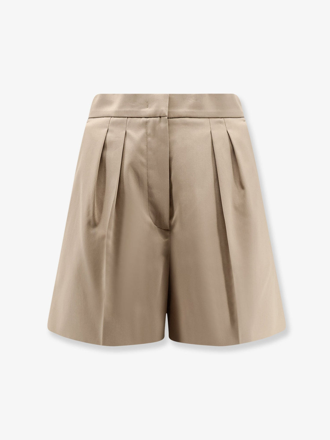 Max Mara Tabacco stretch cotton shorts