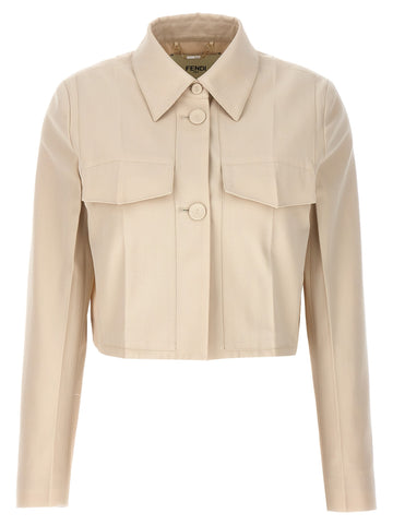 Fendi - Tailored crop jacket