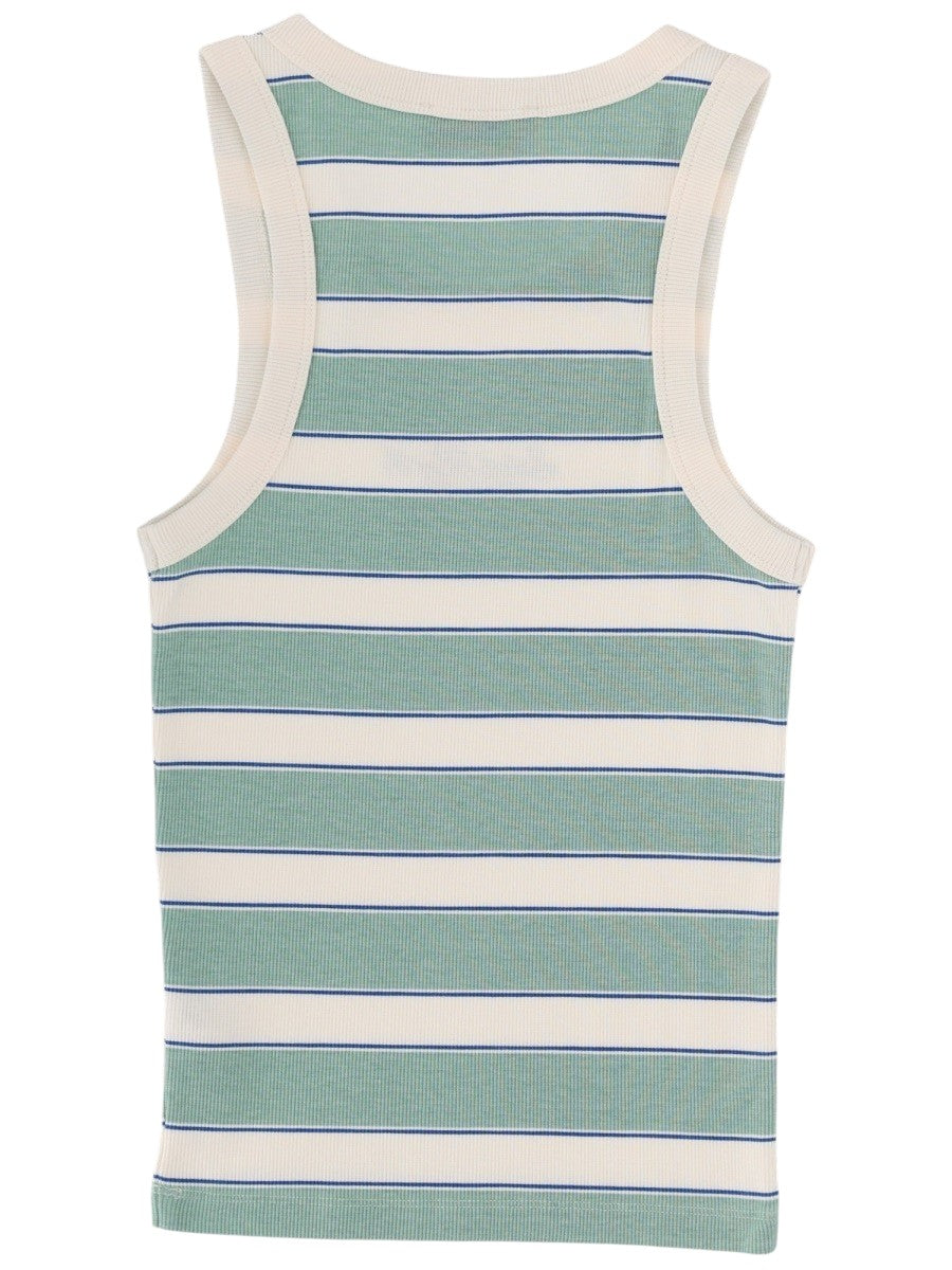 MC2 SAINT BARTH - Green Striped Tank Top "ADA" with Logo tank-top-ada-con-logo_58755fbc-ad45-45ac-97c8-30ecee3312e4