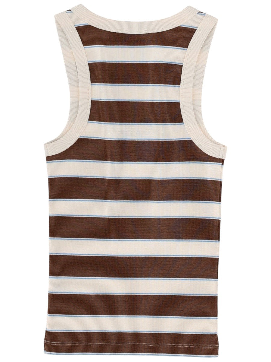 MC2 SAINT BARTH - Brown Striped Tank Top "ADA" with Logo tank-top-ada-con-logo_7d6d452c-98ec-4fd5-9ef7-97b09cd9f370
