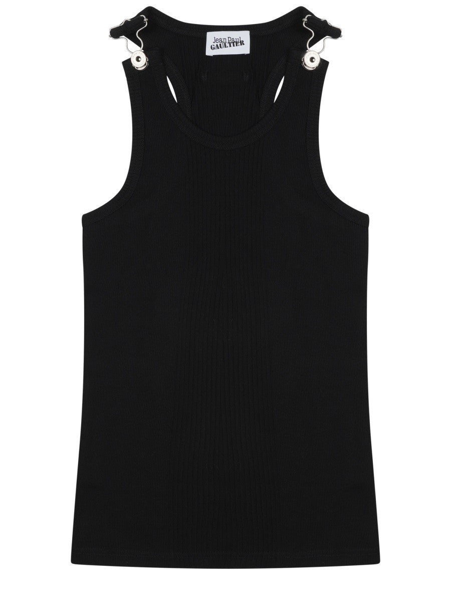 JEAN PAUL GAULTIER JEAN PAUL GAULTIER - TANK TOP IN COTONE