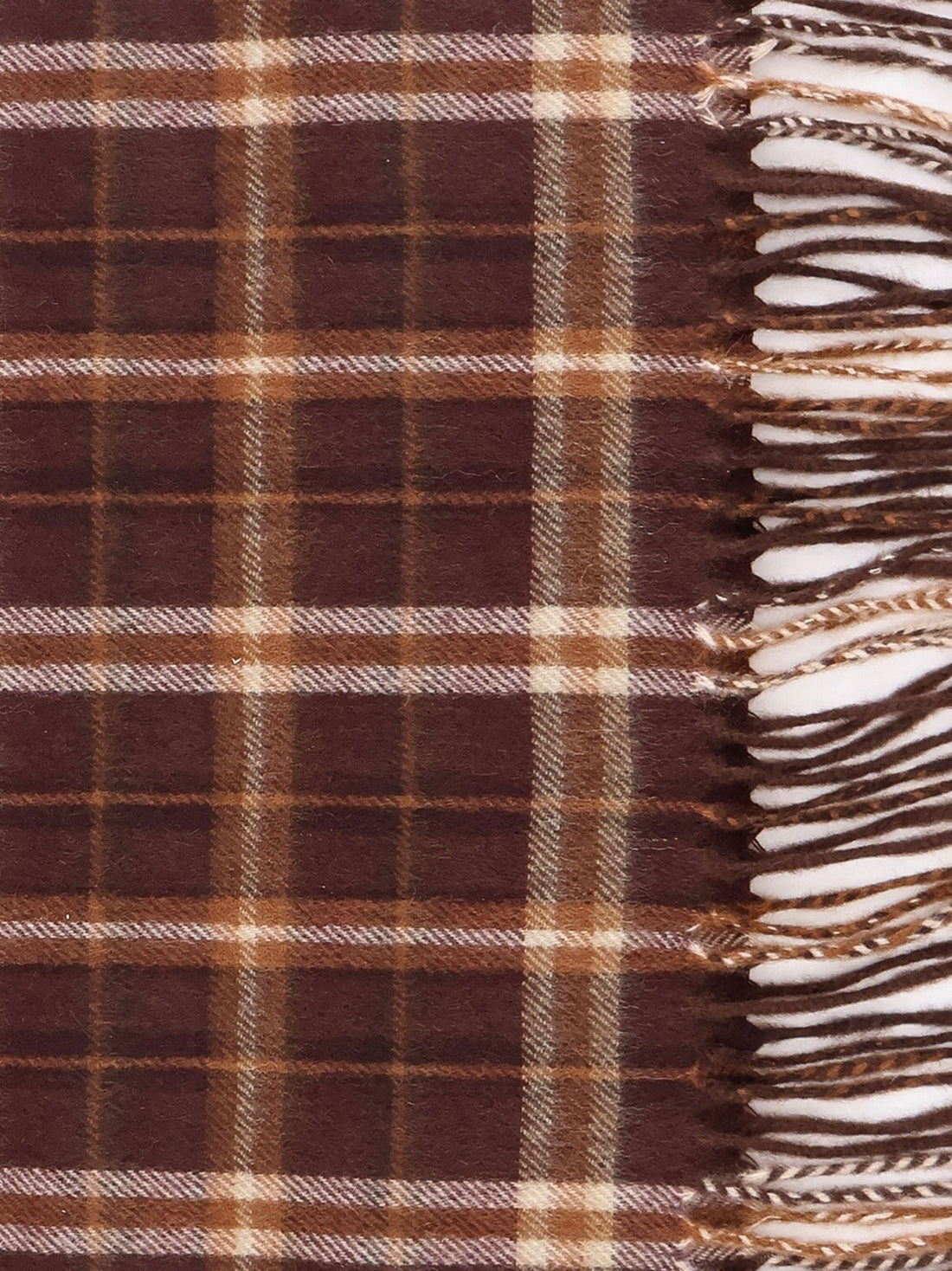 Tartan cashmere scarf