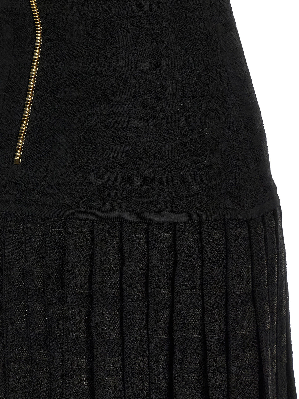 Balmain - Tartan knit dress