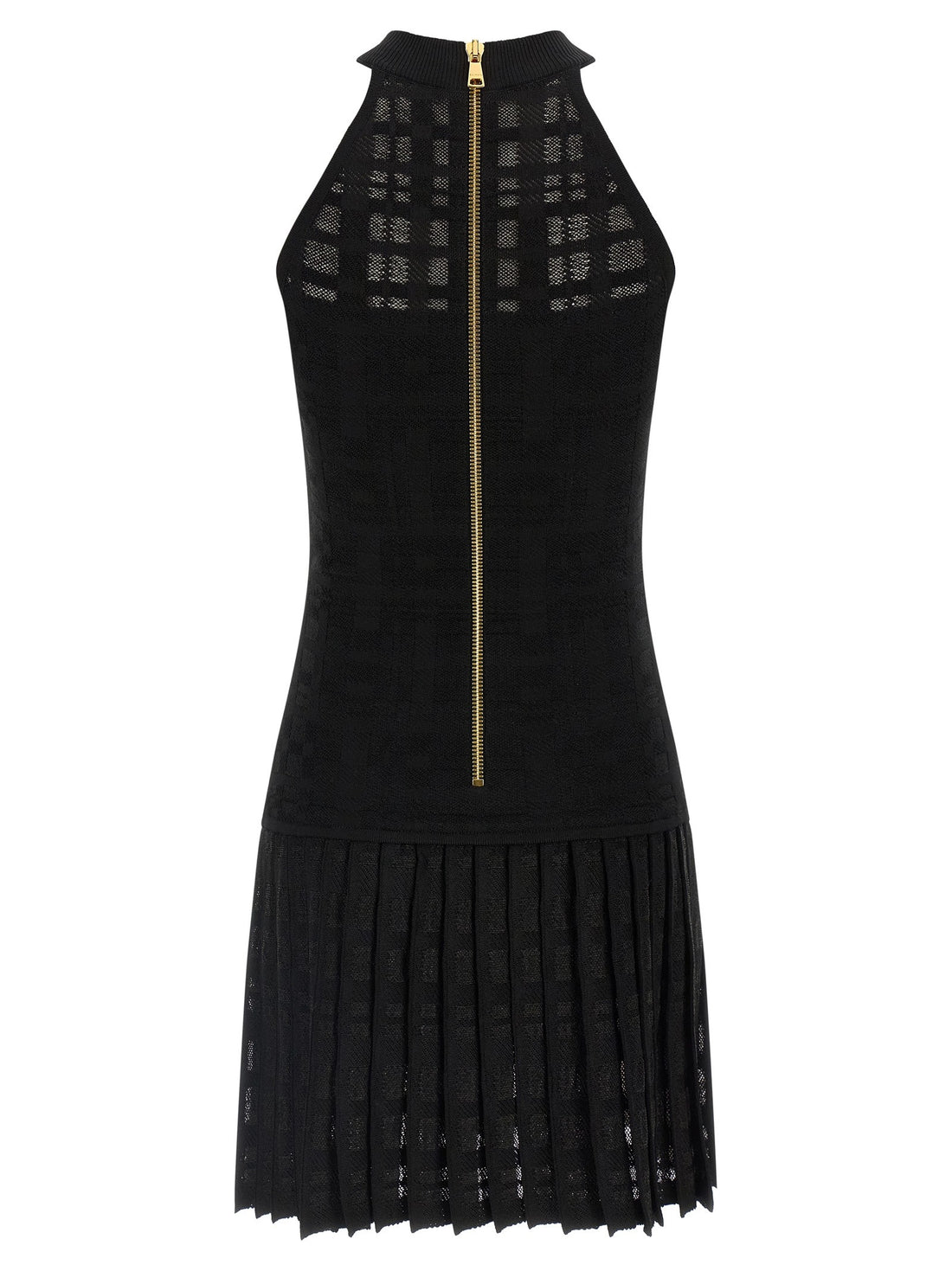 Balmain - Tartan knit dress