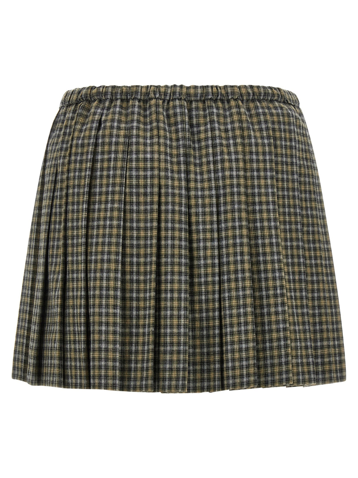 Miu Miu - Tartan pleated skirt