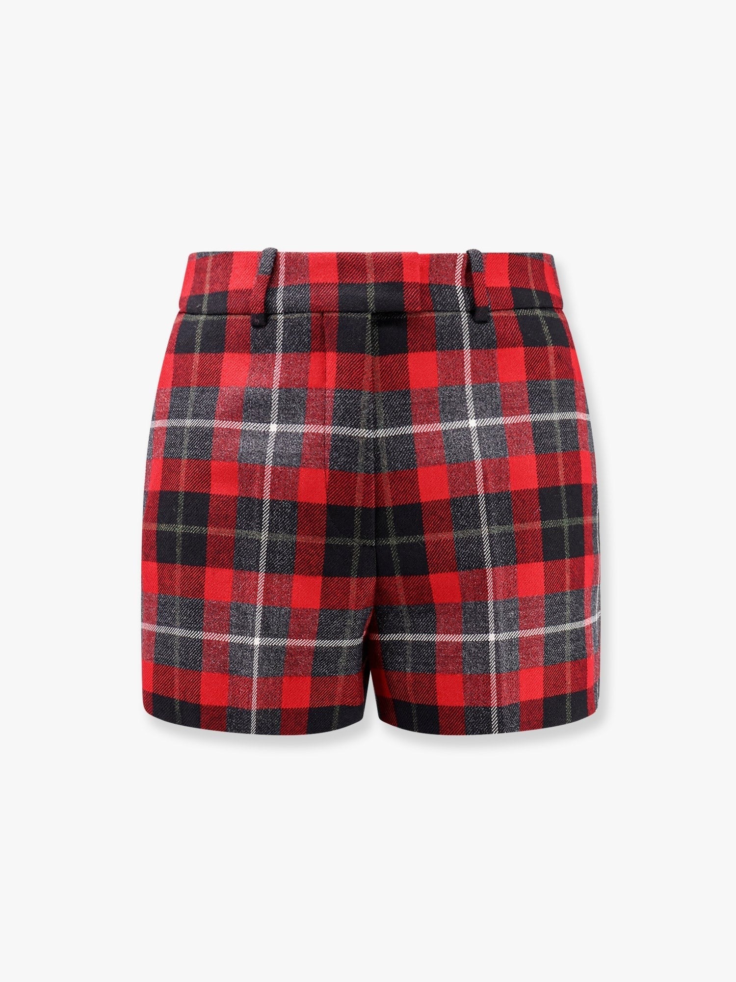 Tartan wool shorts with  check'n'dior motif