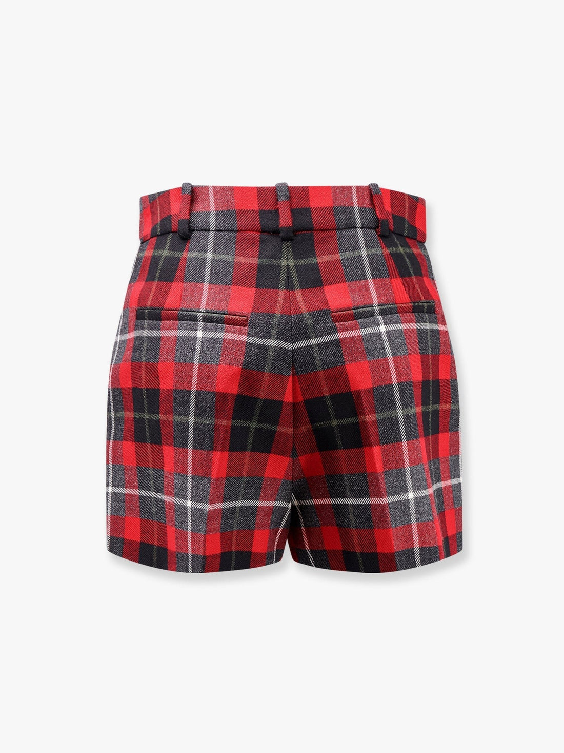 Tartan wool shorts with  check'n'dior motif