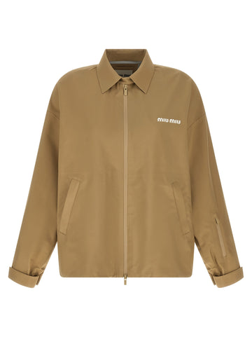 Miu Miu - Tech canvas windbreaker