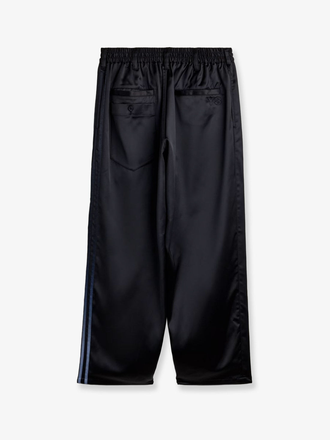 ADIDAS Y-3 - Technical fabric trousers with iconic side stripes Black