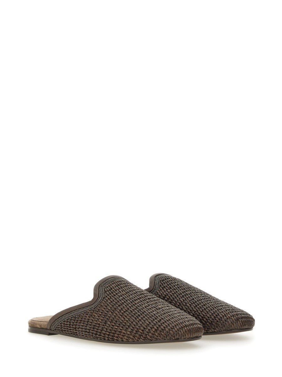 TECHNO RAFFIA SLIPPER