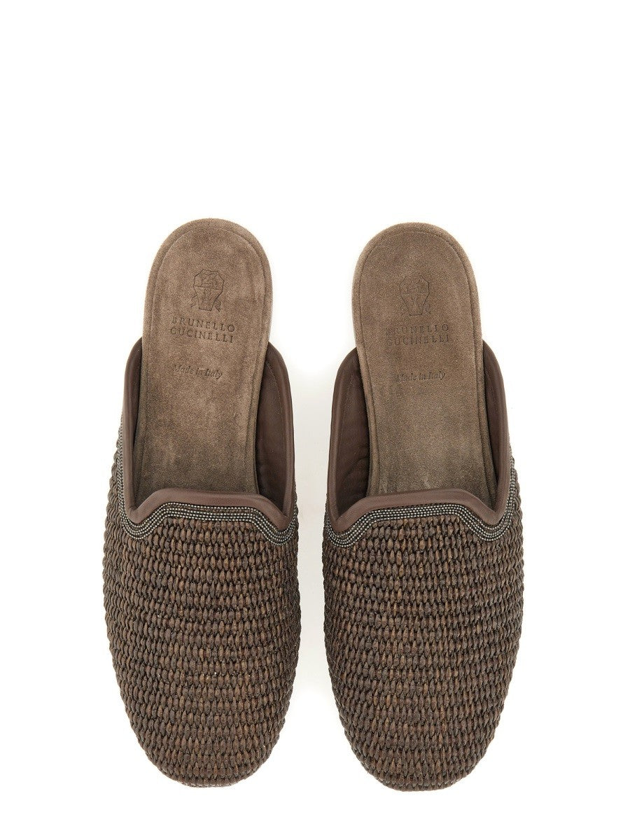 TECHNO RAFFIA SLIPPER