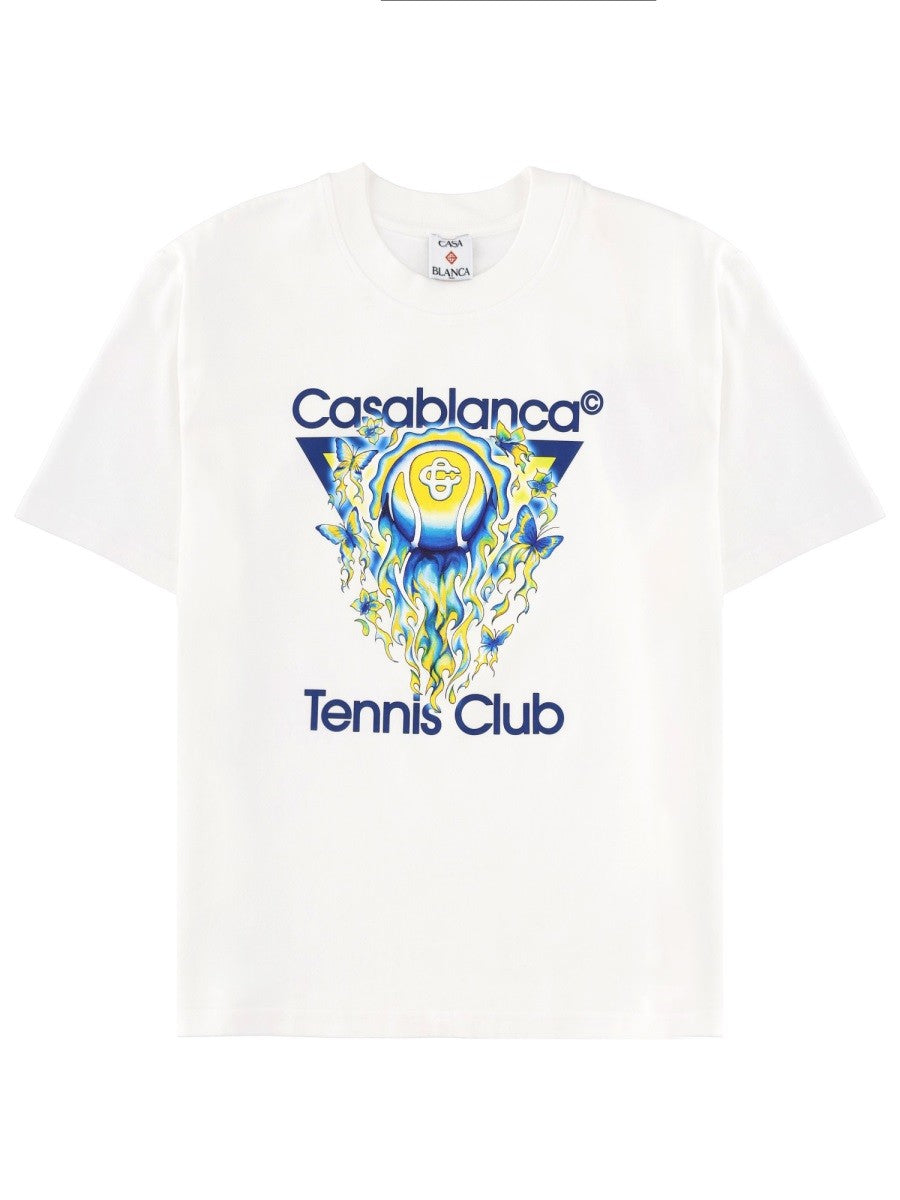 CASABLANCA - "TENNIS CLUB" T-SHIRT tennis-club-t-shirt