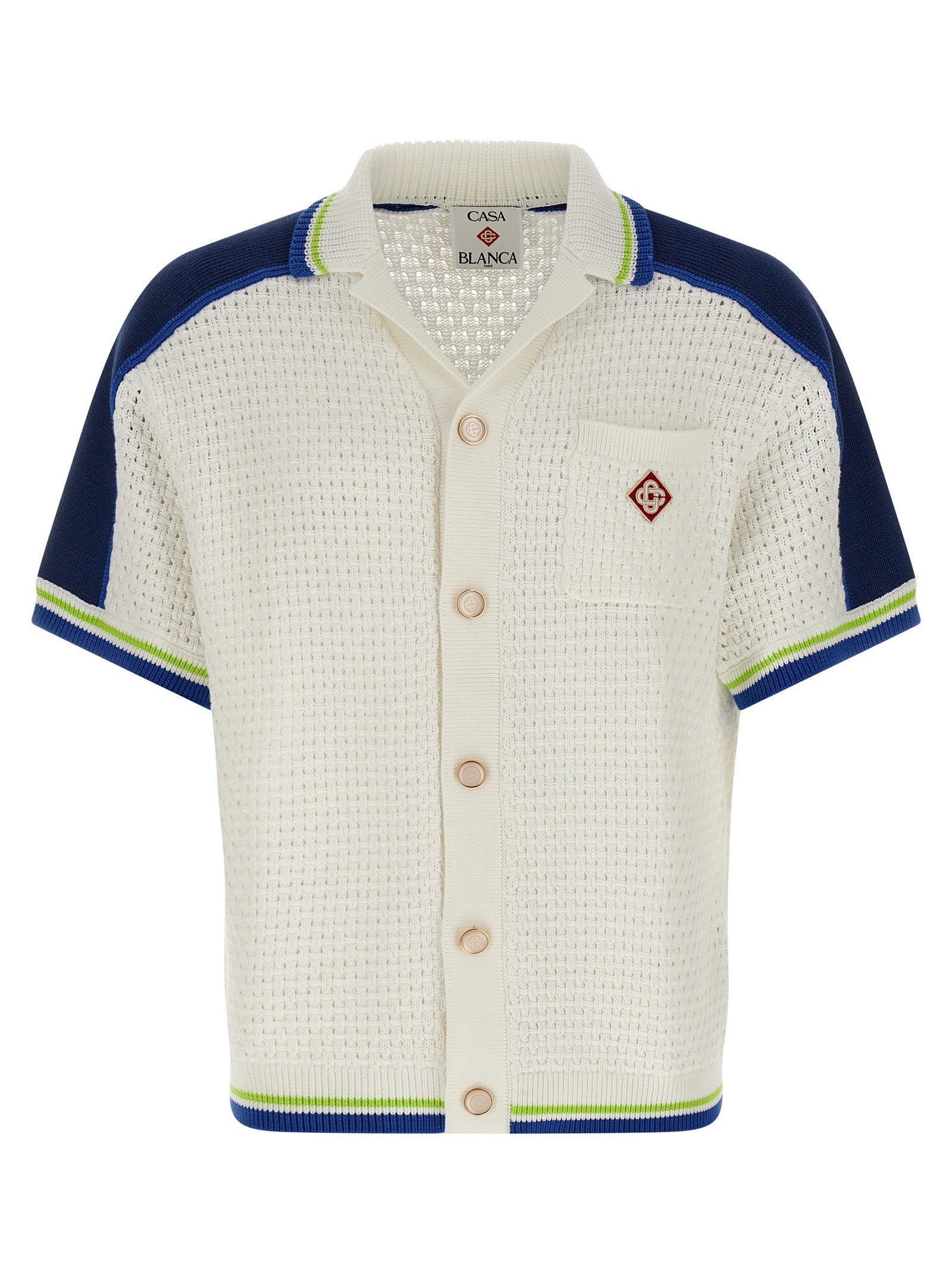 CASABLANCA - 'Tennis Cotton Crochet' shirt