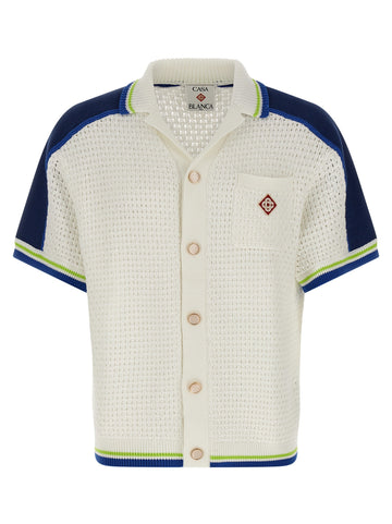 CASABLANCA - 'Tennis Cotton Crochet' shirt