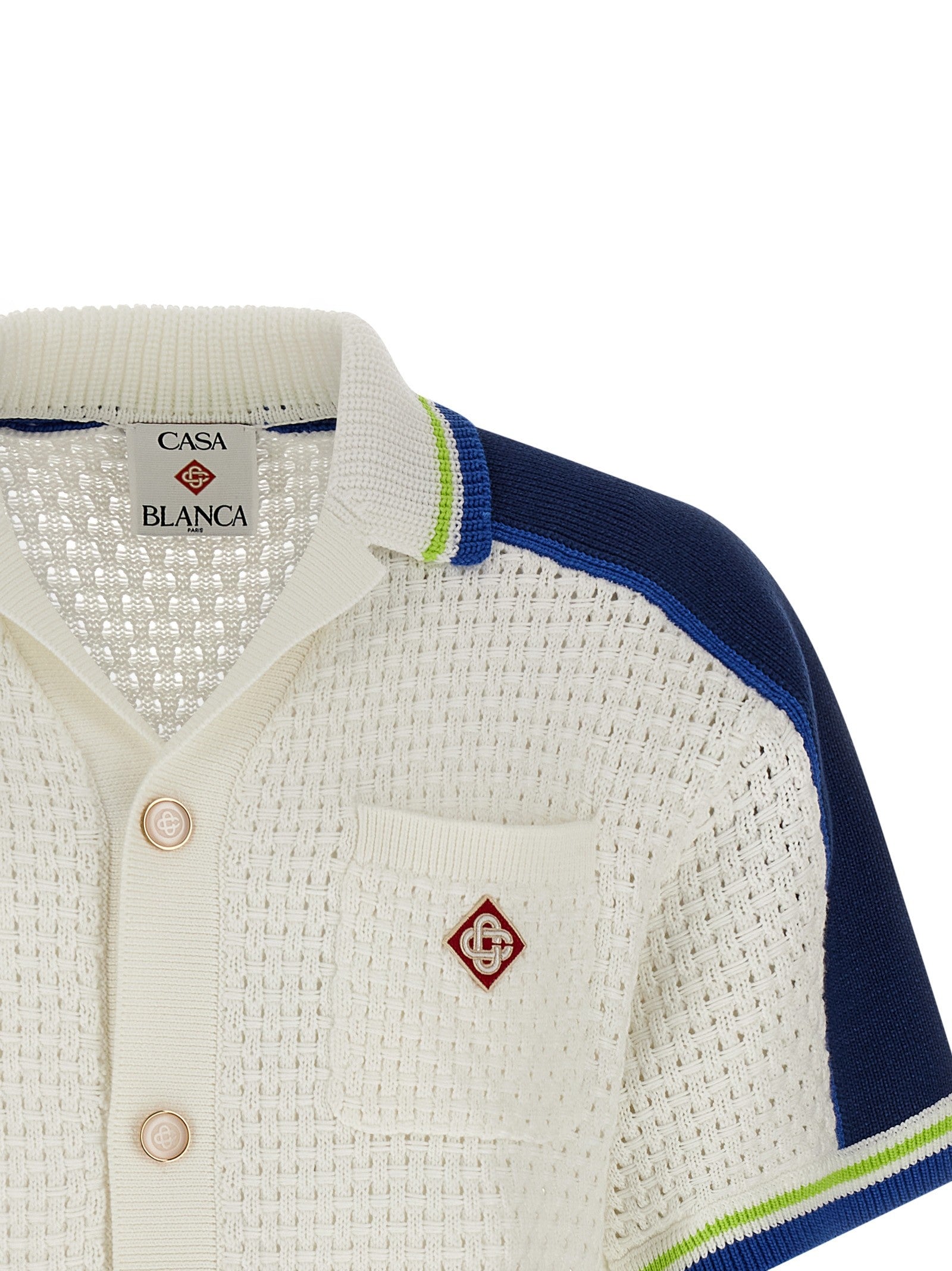 CASABLANCA - 'Tennis Cotton Crochet' shirt