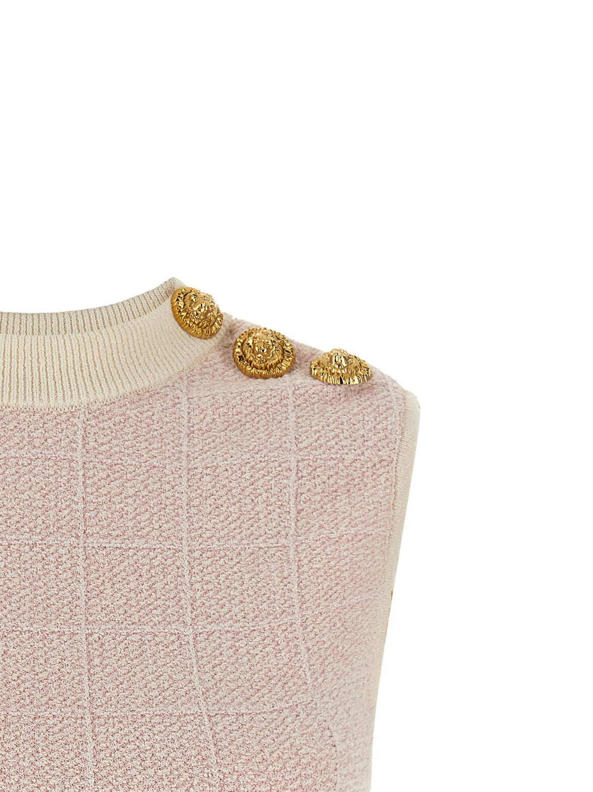 Balmain - 'Testa di leone' tweed vest
