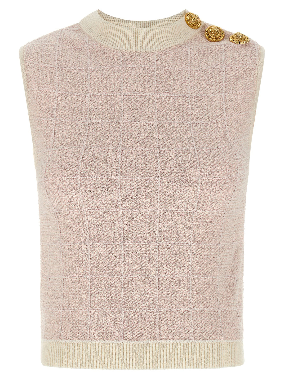 Balmain - 'Testa di leone' tweed vest