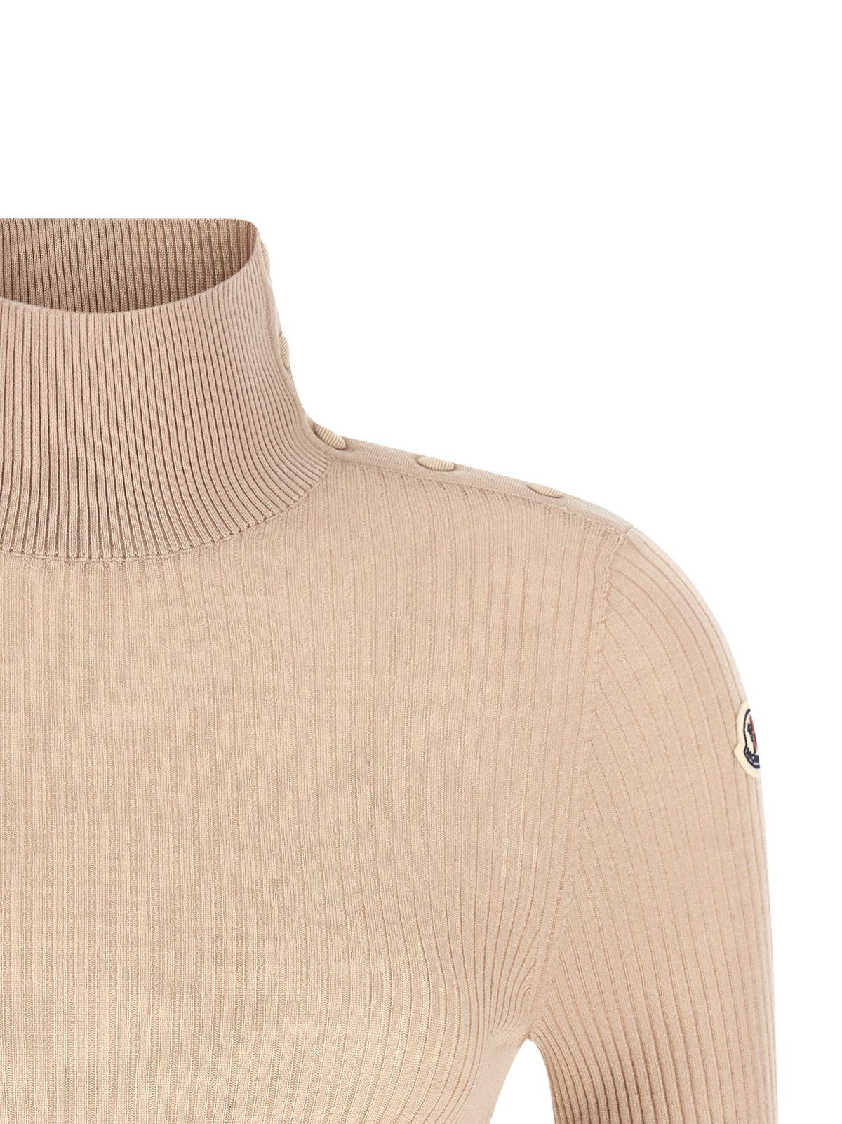 Moncler - Textured wool turtleneck sweater