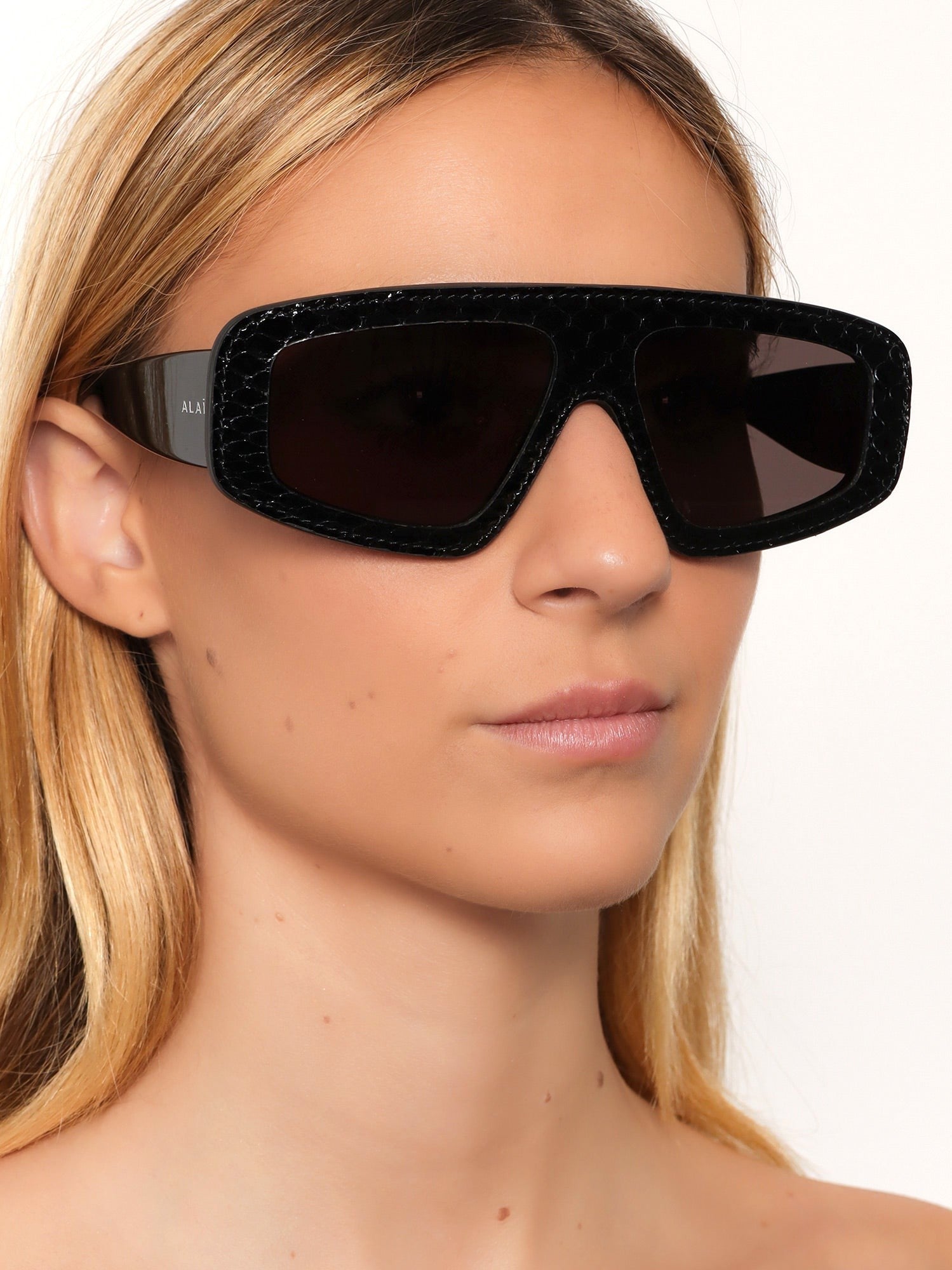ALAIA - Texturized acetate sunglasses