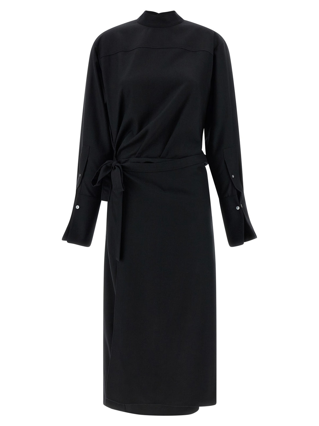 THE ROW - 'Thalassa' Wool Dress Black 6