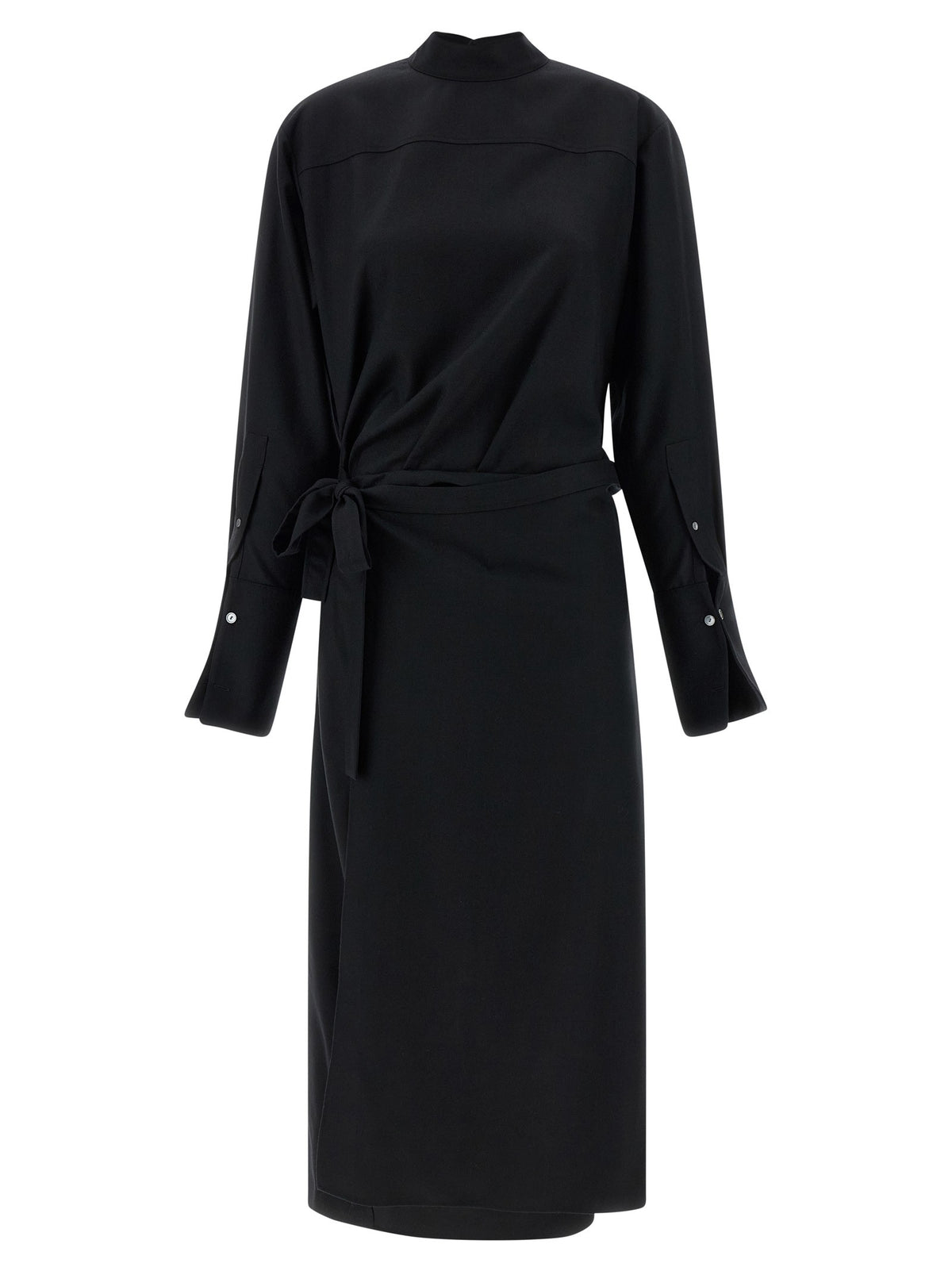THE ROW - 'Thalassa' Wool Dress Black 6