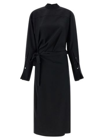 THE ROW - 'Thalassa' Wool Dress Black 6