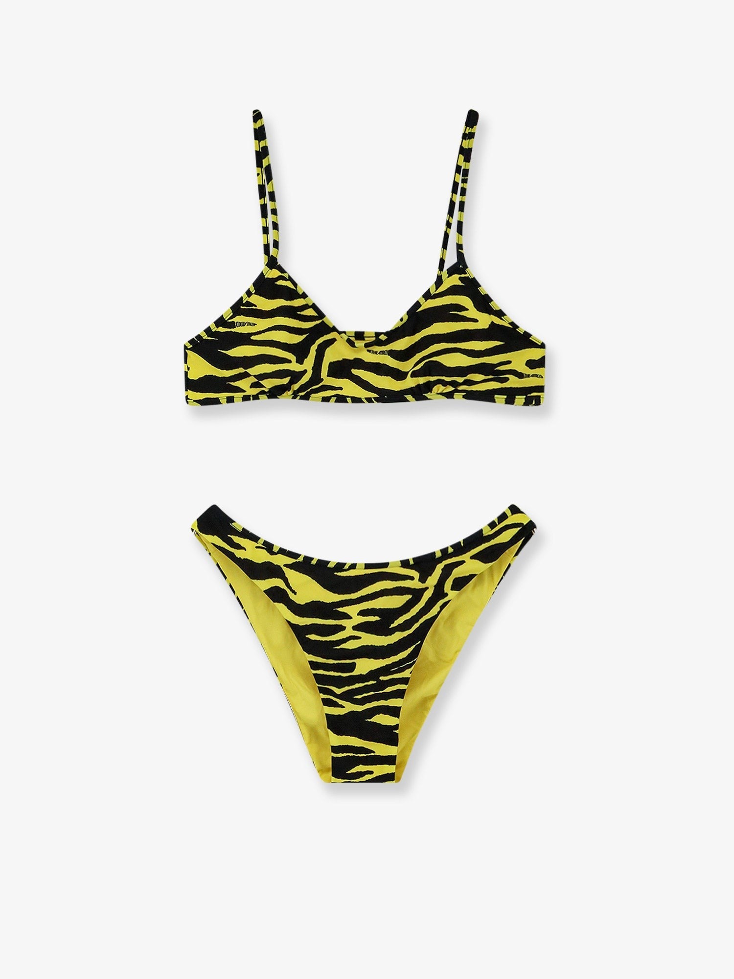 The Attico The Attico - The Attico Il Primo Bagno lycra swimsuit with zebra print