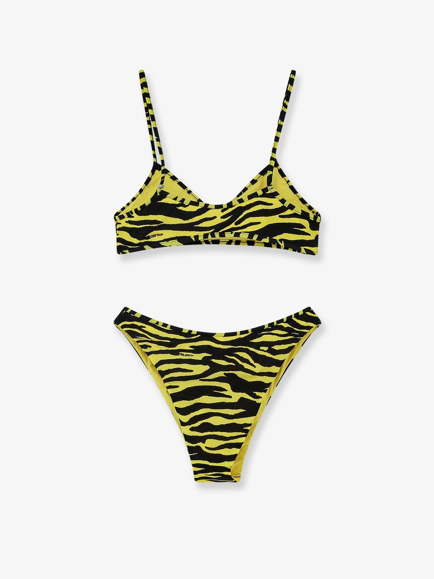 The Attico The Attico - The Attico Il Primo Bagno lycra swimsuit with zebra print