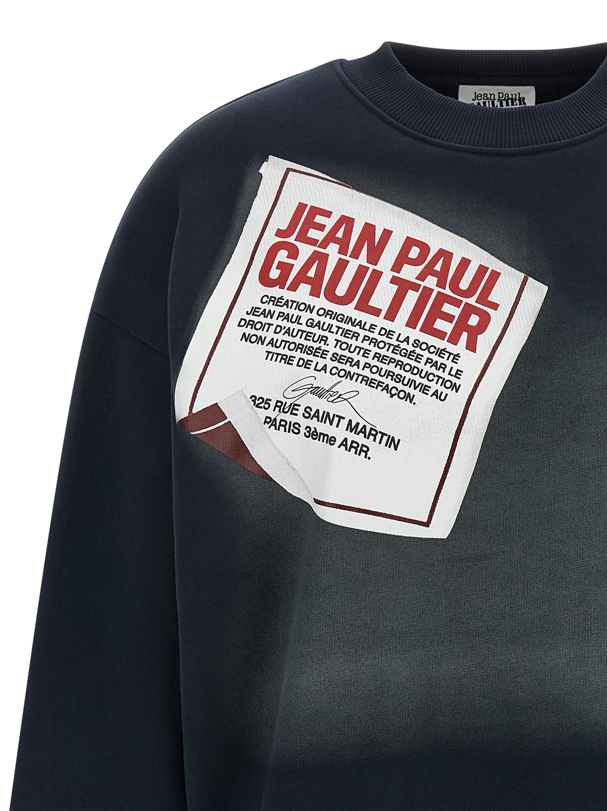 JEAN PAUL GAULTIER - 'The Blue Gaultier Label' sweatshirt the-blue-gaultier-label-sweatshirt_7e30a282-2707-4f77-a492-96ce8b9006de