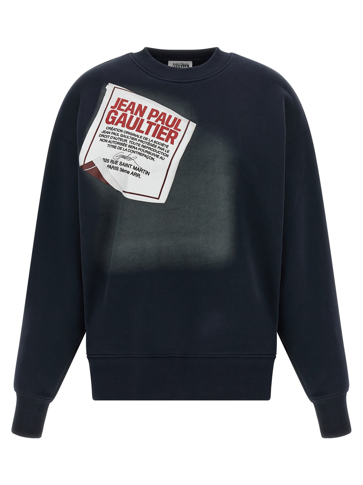 JEAN PAUL GAULTIER - 'The Blue Gaultier Label' sweatshirt the-blue-gaultier-label-sweatshirt_bb338f3d-a1b6-4f5c-8487-34edfdb771ca
