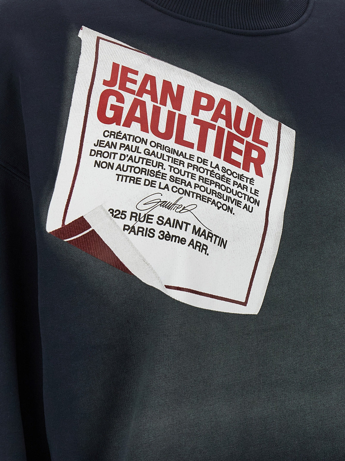 JEAN PAUL GAULTIER - 'The Blue Gaultier Label' sweatshirt the-blue-gaultier-label-sweatshirt_d9b74432-bb06-4716-8ff1-20cdc83e96a9