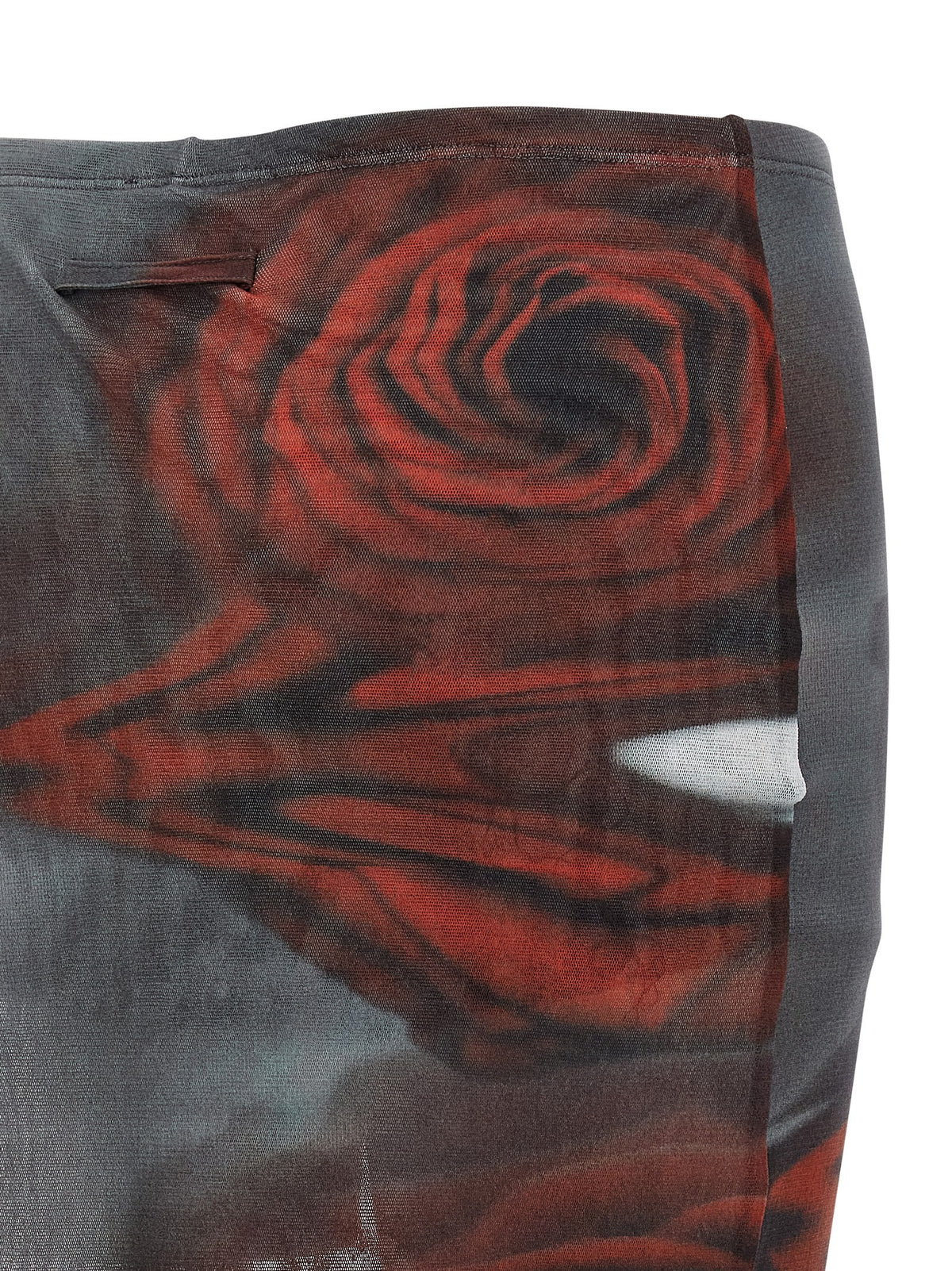 JEAN PAUL GAULTIER - 'The Red Blurry Roses' skort
