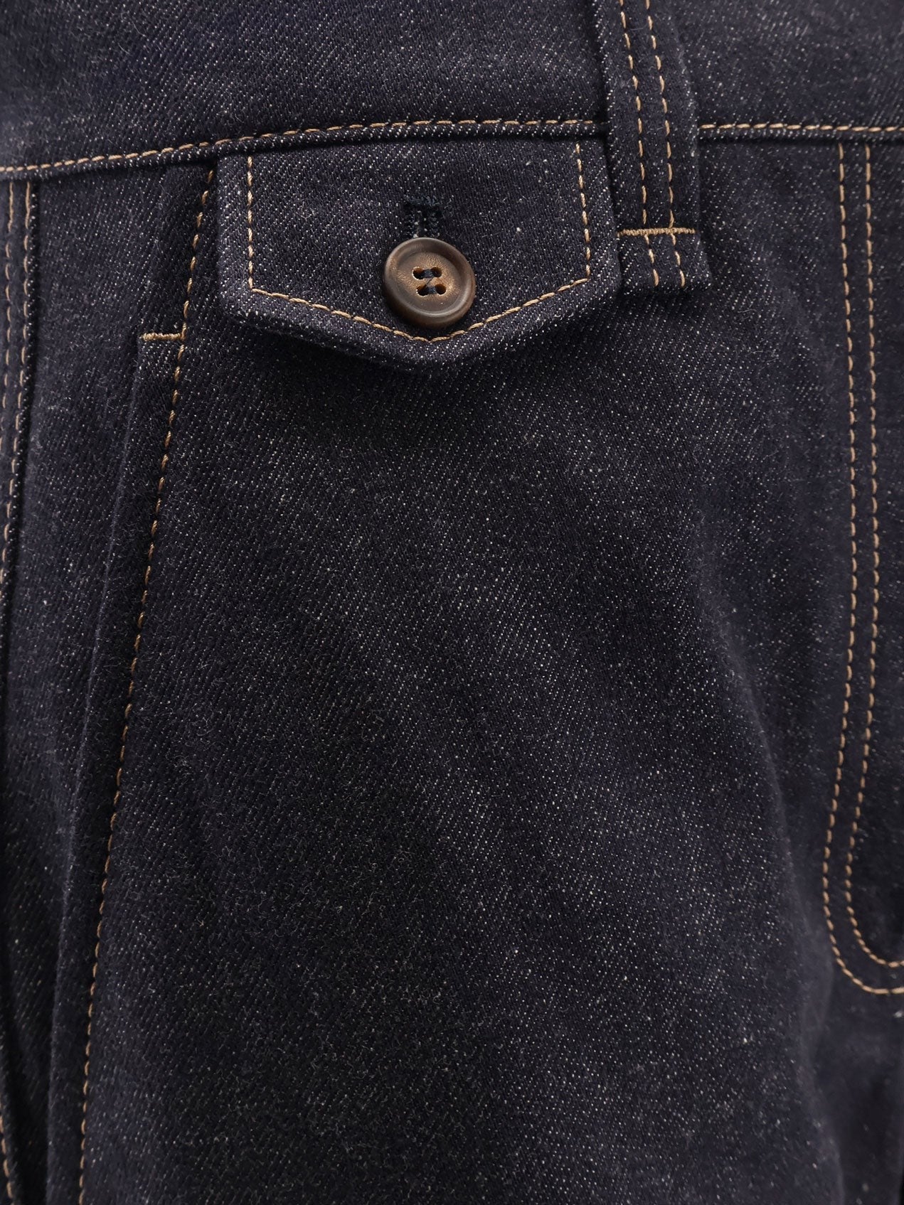 The Sartorial Square Jeans with contrasting stitiching
