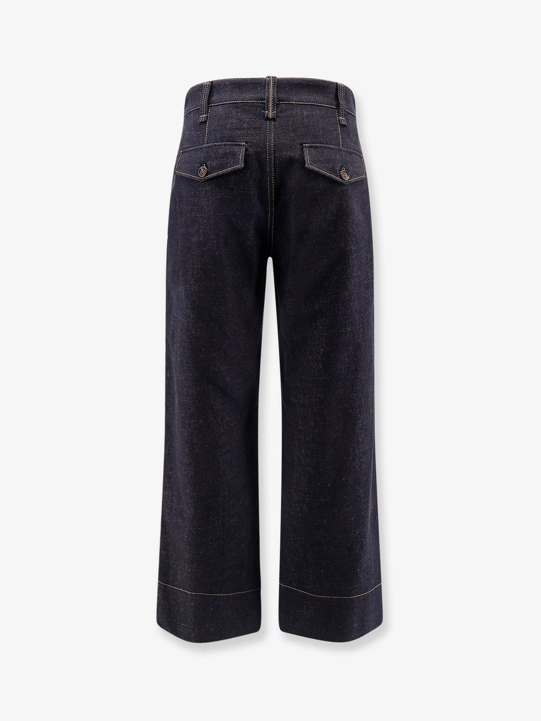 The Sartorial Square Jeans with contrasting stitiching