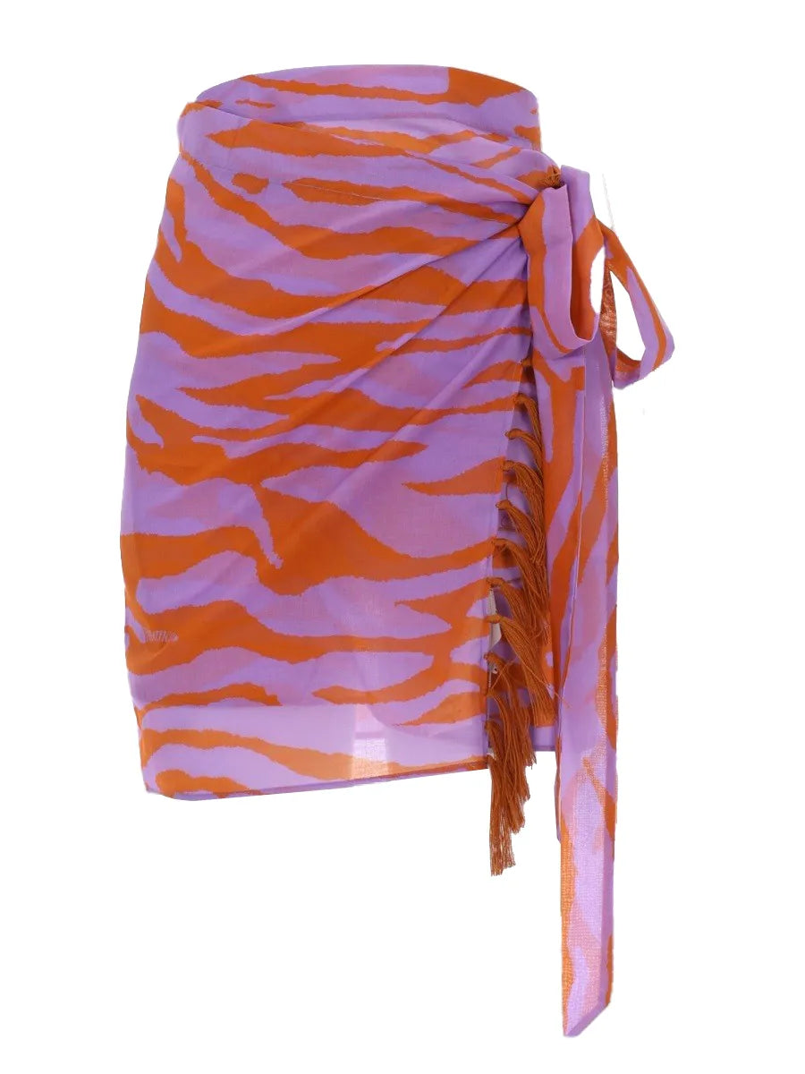 The Attico The Attico - PAREO CON STAMPA ANIMALIER