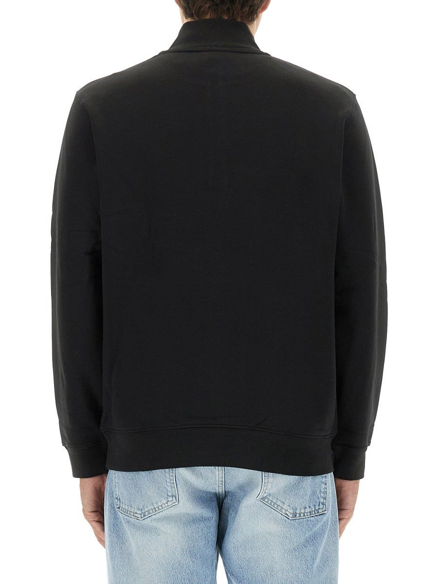THREE-QUARTER ZIPPER SWEATSHIRT