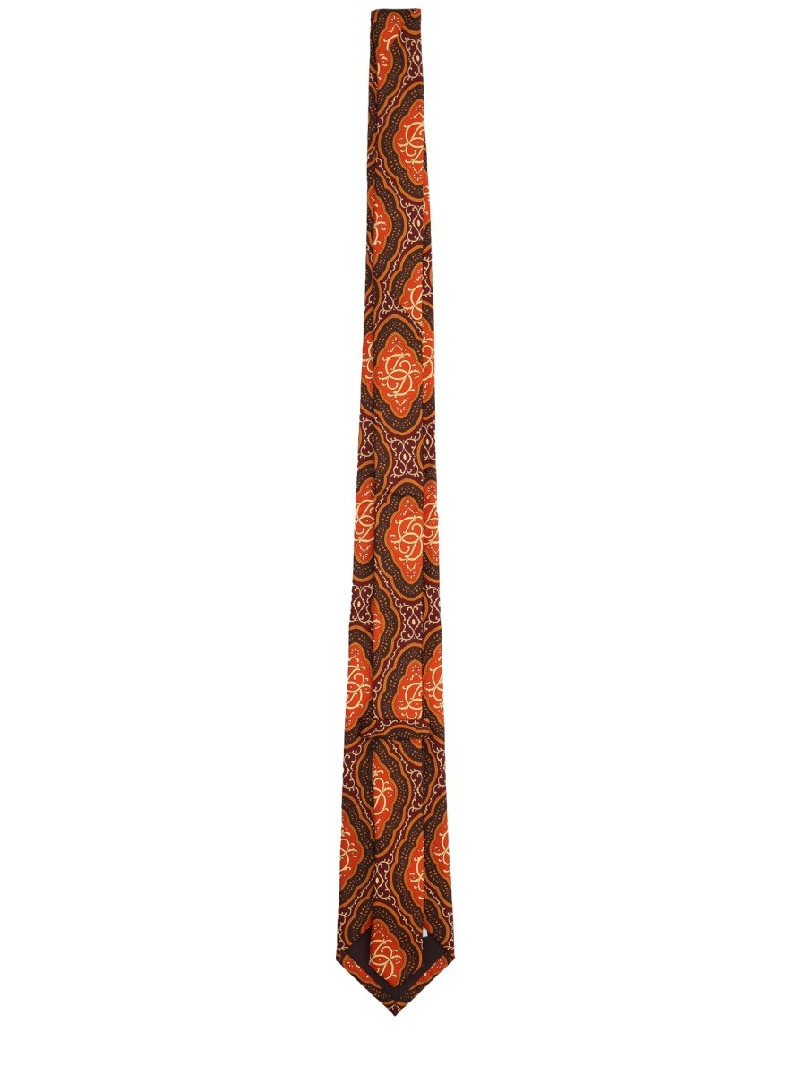 TIE WITH MÈDALLION PATTERN