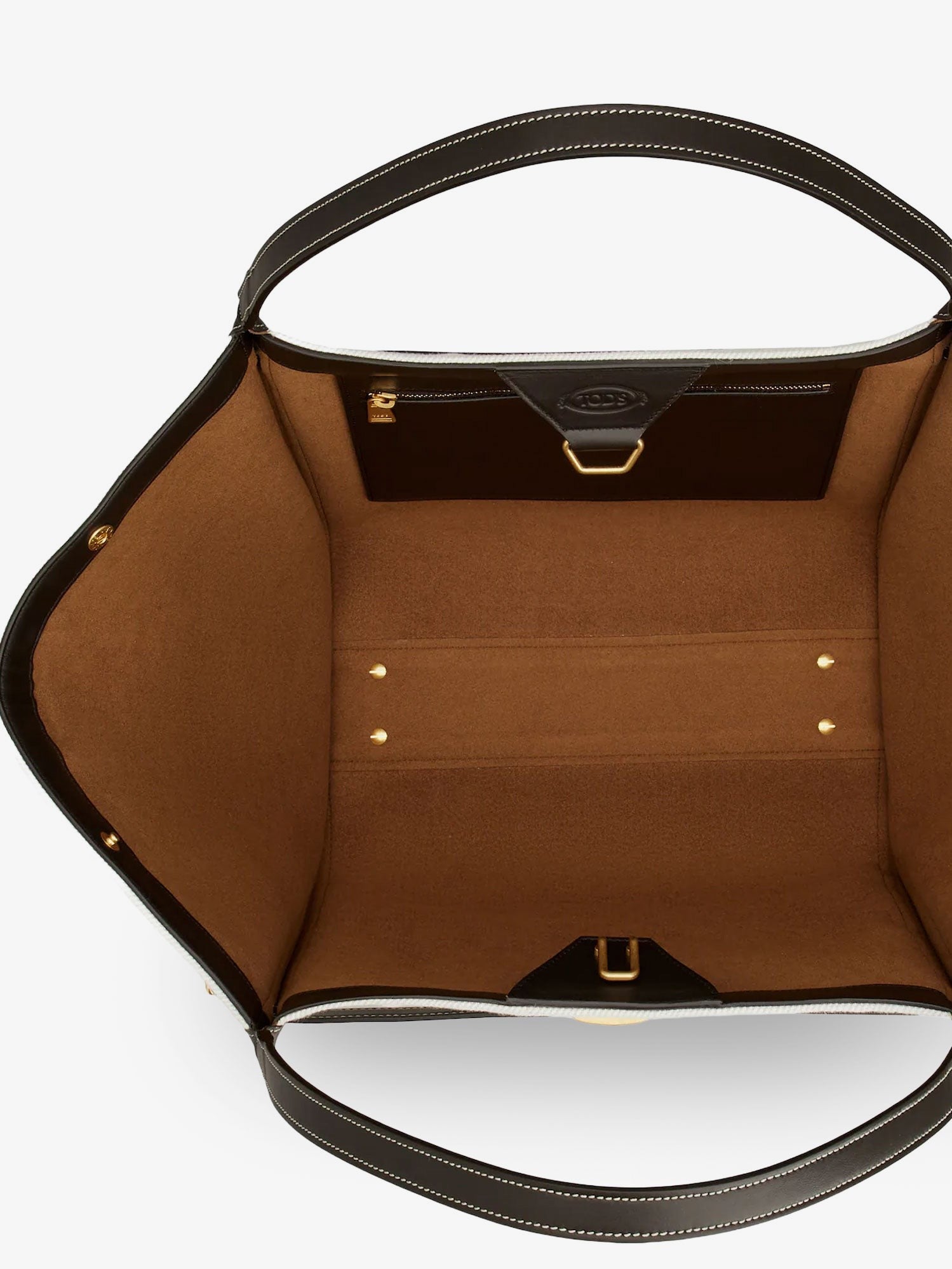TOD'S TOD'S - Tim canvas and leather Medium Shopping Bag
