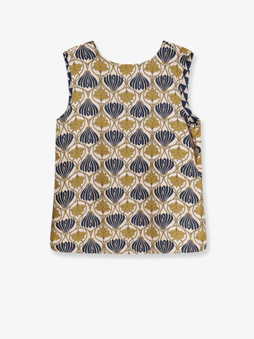 Time silk reversible top