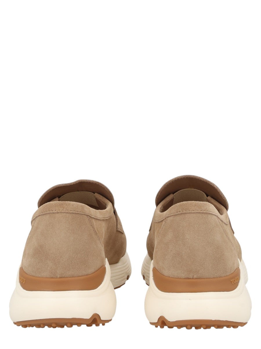 TOD'S - MOCASSINO SPORTIVO IN PELLE SCAMOSCIATA tods-suede-sport-loafers-beige-rear-jpg