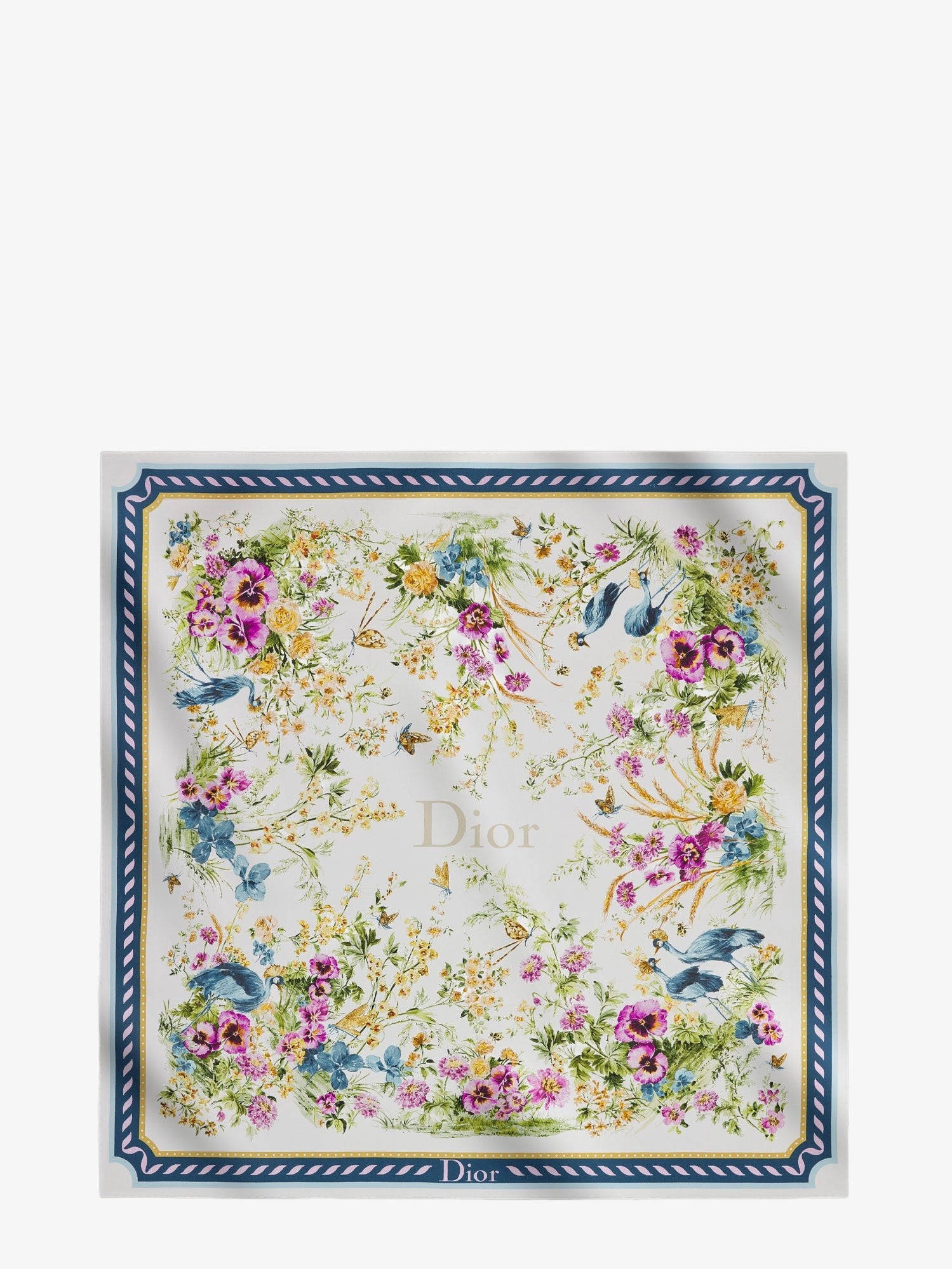 Dior Dior - Toile de Jouy Floral Garden Dioriviera 90 silk foulard