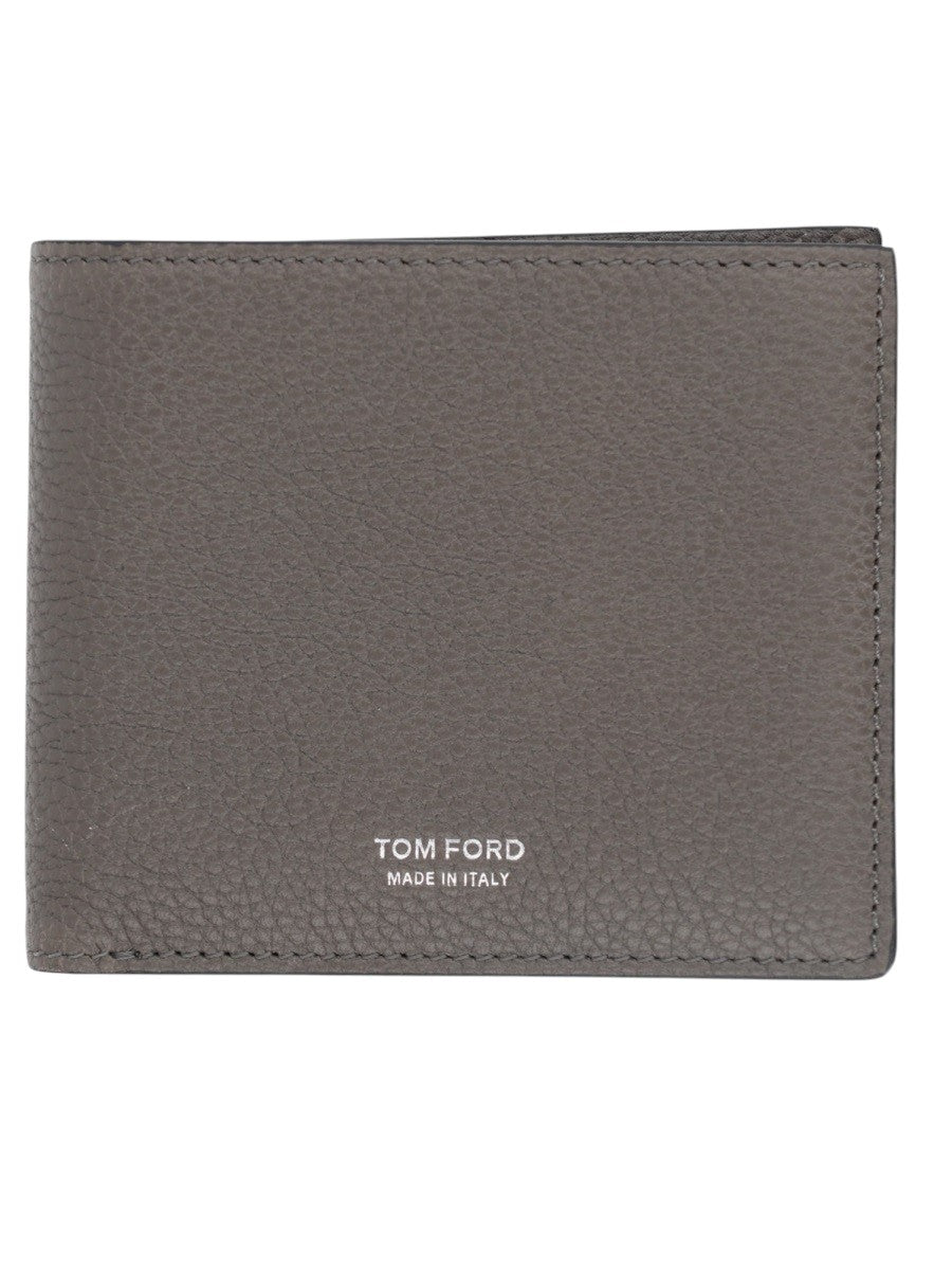 TOM FORD - Classic Bifold Full-Grain Leather Wallet - Grey tom-ford-classic-bifold-full-grain-leather-wallet-grey-front-jpg