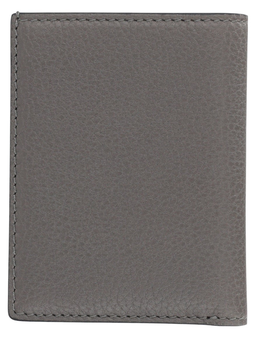 TOM FORD - Foldable Grained Leather Card Holder - Grey tom-ford-foldable-grained-leather-card-holder-grey-front-logo-jpg