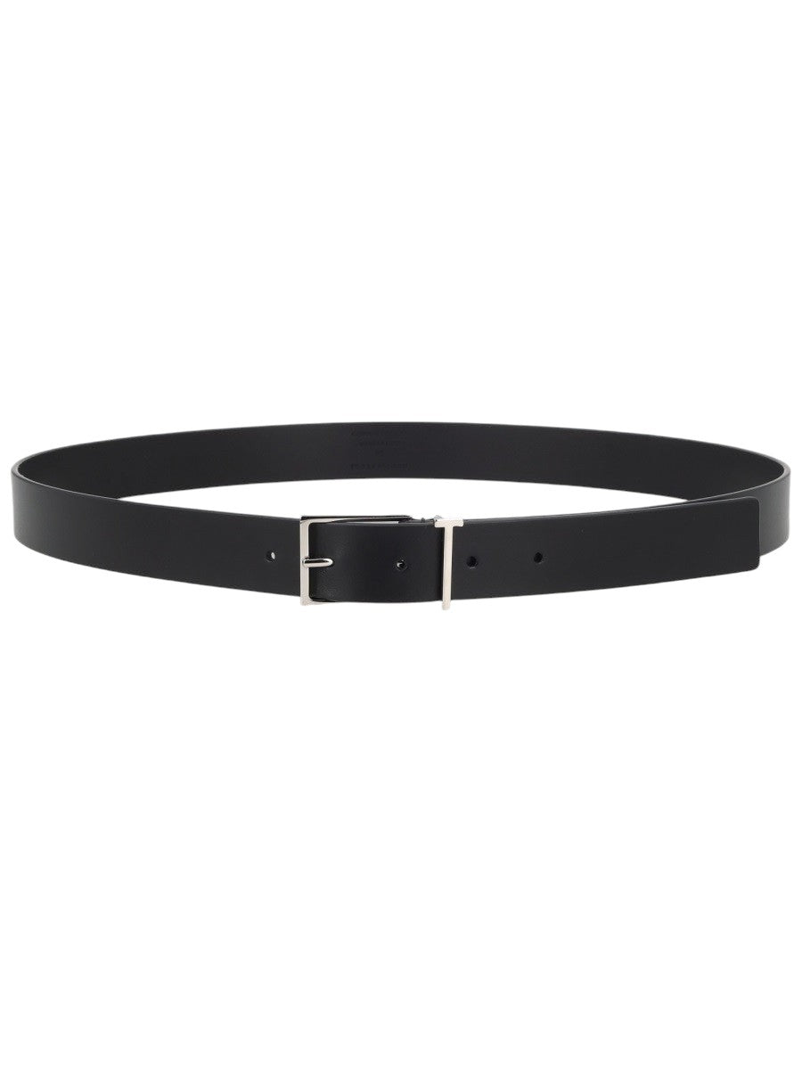 TOM FORD - Leather Belt With Keeper - Black tom-ford-leather-belt-with-keeper-black-front-jpg